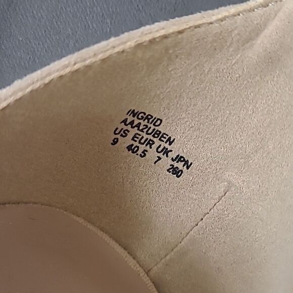 Women's ingrid Ankle Strap Low Wedge Sandal, Cream Colored, Size 9, NEW - Picture 6 of 6